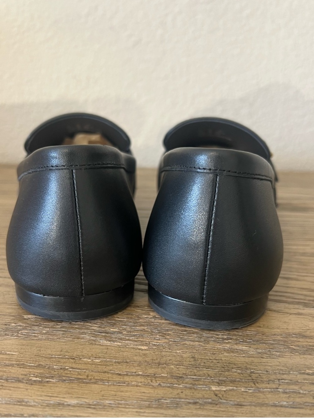 Stuart Weitzman Kenna black leather loafers menswear inspired sz 10 office - Picture 10 of 12